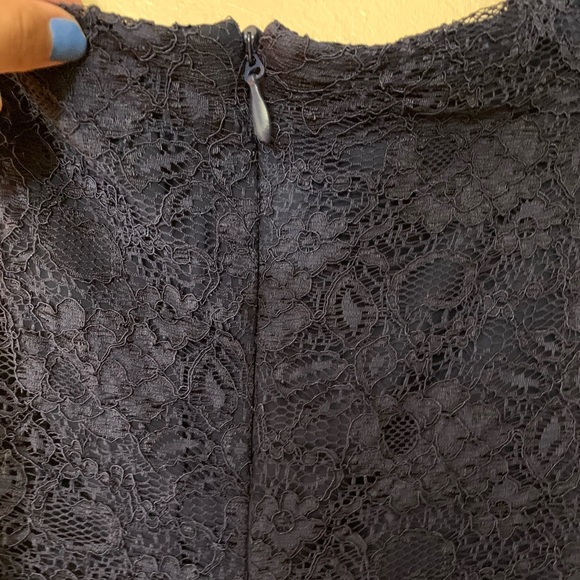 Lulus Dress to Impress Navy Blue Lace Dress Small - Picture 8 of 11